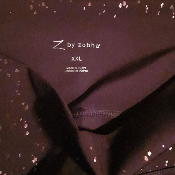 Ladies Z by Zobha Plum Workout Leggings 2XL - Picture 2 of 4